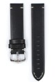Řemínek Hirsch Ranger - černý - 22 mm - L – Standardní délka (doporučujeme) - 22 mm - Stříbrná - thumb (1)
