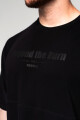 Pánské tričko Nebbia  Oversized Heavyweight Cotton T-shirt NO SHORTCUTS Black XXL - thumb (3)