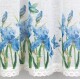 ArtFir Krátká záclona ALA P | bílá/modrá 150 x 60 cm - thumb (1)
