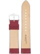 Řemínek Hirsch Osiris Nubuk - vínový - 20 mm - L – Standardní délka (doporučujeme) - 18 mm - Stříbrná - thumb (2)