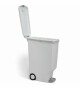 Pedálový odpadkový koš Simplehuman – 40 l, úzký, bílý plast - thumb (1)