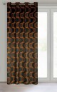 ArtFir Závěs FIELD K | černá/červená 140 x 250 cm - thumb (1)