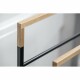 SAPHO Ska308 Ska stojan na ručníky 55 x 80 x 20 cm, černá mat/dub - thumb (3)