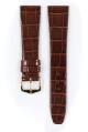 Řemínek Hirsch Prestige 1 alligator - zlatohnědý, lesk - M - řemínek 15 mm (spona 14 mm) - thumb (1)