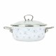Belis Smaltovaný rendlík s poklicí Premium, bílá, 16 cm, 1,25 l, 1,25 l - thumb (0)