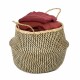 Compactor Pletený úložný košík z mořské trávy Belly, 45 x 36 cm, černá, L - thumb (5)