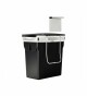 Vestavný odpadkový koš Simplehuman – 10 l, chromovaná ocel, plastový kbelík - thumb (2)