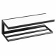 SAPHO Ska401 Ska nástěnná police 45 x 14 x 16 cm, černá mat s bílou MDF deskou  - thumb (4)