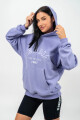 Dámská mikina Nebbia GYM RAT Branded Oversized Hoodie purple S - thumb (2)