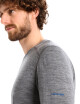 Icebreaker Mens 200 Oasis LS Crewe Last Run Gritstone HTHR - thumb (4)