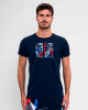 Pánské tričko BIDI BADU  New York 2024 Chill Tee Dark Blue/Red - thumb (3)