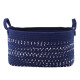 Altom Bavlněný hranatý košík Dark blue, 24 x 34 x 18 cm, M - thumb (1)