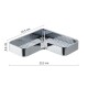 GEDY A98313 Il Giglio rohová police do sprchy, 25,5 x 4,2 x 25,5 cm, chrom - thumb (1)