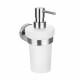 SAPHO XS101 X-Steel dávkovač mýdla, mléčné sklo/broušený nerez, 230 ml - thumb (0)