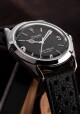 Nivada Grenchen Super Antarctic 3.6.9 Black Vintage - Black Leather White Stitching - thumb (10)