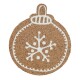 Altom Korková podložka pod hrnek Christmas tree  bauble 10,7 x 10 x 0,3 cm, sada 6 ks - thumb (0)