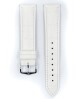Řemínek Hirsch Duke - bílý - 24 mm - L – Standardní délka (doporučujeme) - 22 mm - Stříbrná - thumb (2)