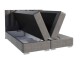 FDM Manželská postel LINCOLN Boxspring | grafit 160 x 200 cm - thumb (2)