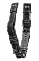 Kožený řemínek Biatec | Černý Navigator z bůvolí kůže - 20 mm - Černá - thumb (0)
