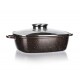 Banquet Pekáč s nepřilnavým povrchem PREMIUM Dark Brown 28 x 28 x 8 cm - thumb (1)