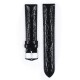 Řemínek Hirsch Crocograin - černý - 15 mm - M – Střední délka - 14 mm - Zlatá - thumb (2)