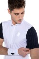 Pánské tričko Hydrogen  Tech Zipped Polo White/Blue M - thumb (2)