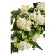 Umělá dekorativní kytice Chryzantéma, krémová, výška 60 cm - thumb (1)