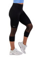 Dámské legíny Nebbia  High-Waist ¾ Length Sporty Leggings 406 black XS - thumb (1)