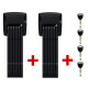 Zámek na kolo Abus  6500K/90 BK SH BORDO Granit Twinset - thumb (0)