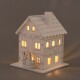 Vánoční svítící dekorace Dřevěný domek, 8 x 10 x 8 cm, LED - thumb (1)