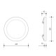 Panlux Přisazené LED svítidlo se senzorem Adapt S, pr. 22,5 cm, 18 W, IP20 - thumb (7)