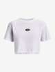Under Armour BRANDED LOGO CROP SS W 1376751-100 bílá - thumb (4)
