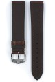 Řemínek Hirsch Lucca - hnědý - 22 mm - L – Standardní délka (doporučujeme) - 20 mm - Stříbrná - thumb (2)