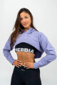 Dámská mikina Nebbia GYM TIME Designer Cropped Hoodie purple S - thumb (0)