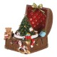 Vánoční dekorace Dárkový kufřík, polyresin, 12 cm - thumb (0)