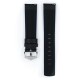 Řemínek Hirsch Carbon - černý - 22 mm - L – Standardní délka (doporučujeme) - 20 mm - Stříbrná - thumb (2)