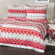 4Home Vánoční bavlněné povlečení Red Nordic, 140 x 220 cm, 70 x 90 cm - thumb (0)