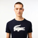 Pánské tričko Lacoste  Big Logo Core Performance T-Shirt Navy Blue/White L - thumb (1)