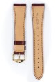 Řemínek Hirsch London Alligator - vínový, mat - 22 mm - L – Standardní délka (doporučujeme) - 18 mm - Stříbrná - thumb (2)