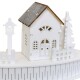 Dřevěná svítící LED dekorace Vesnička s kostelíkem, 40 x 14 x 20 cm, půlkruh - thumb (4)