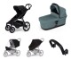 Městský kočárek Thule Urban Glide 4-wheel Black + korbička Mid blue AKČNÍ SET 5v1 - thumb (0)