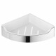 AQUALINE SB109 Samba rohová police do sprchy, 21,8 x 6,3 x 21,8 cm, leštěný nerez - thumb (0)