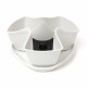 PROSPERPLAST COUBI květináč 29,5x29,5x14cm, bílá DKN3001 - thumb (0)