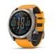 Garmin Fenix® 8 – 51 mm, AMOLED Sapphire, Titanium s Orange/Graphite silikonovým řemínkem 010-02905-11 - thumb (0)