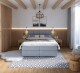 FDM Manželská postel PORTLAND Boxspring | šedá 180 x 200 cm - thumb (0)