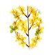 Sada 3 ks umělá rostlina Forsythia, v. 52 cm - thumb (2)