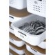 SmartStore Úložný košík Modern, bílá, 37 x 28 x 20 cm, 37 x 28 x 20 cm - thumb (1)
