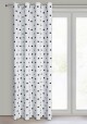 ArtFir Závěs BUSA K | bílá/černá 140 x 250 cm - thumb (1)