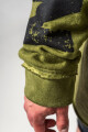 Pánská mikina Nebbia  Washed-off Oversized Pullover Hoodie NO BS Green M - thumb (1)