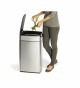 Dotykový odpadkový koš Simplehuman – 40 l, úzký, matná nerez ocel, FPP - thumb (2)